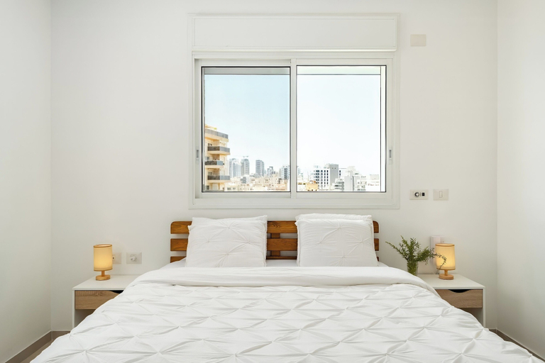 Bedroom 3, MAMAD - Sea Breeze Netanya Retreat by Sea N Rent