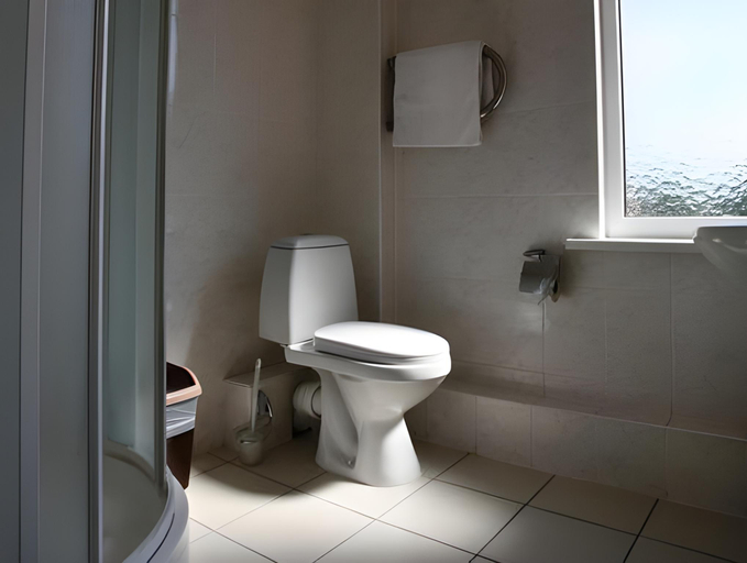 Bathroom 1, Hotel Dobele, Dobele