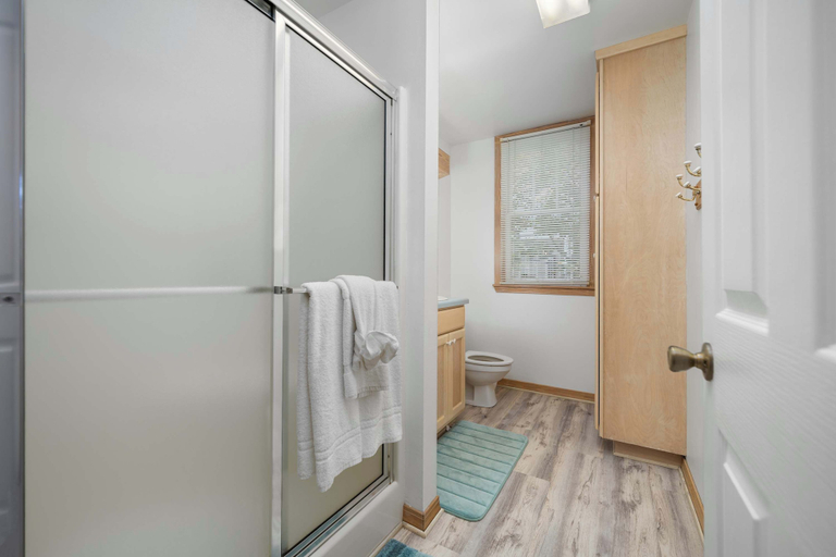 Bathroom, Secluded Waterfront Retreat for 23 Dock, Pets OK, Baldwin
