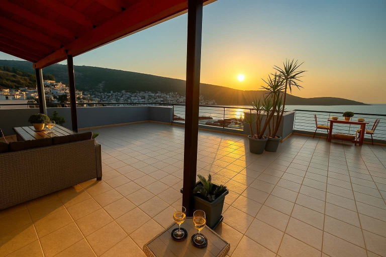 Room 3, Panoramic Seaview Blue Nest - Stylish Getaway, West Greece