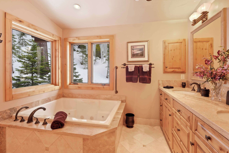 Bathroom 4, Wulf's Lodge at Olympic Valley Unwind in Hot Tub!, Placer