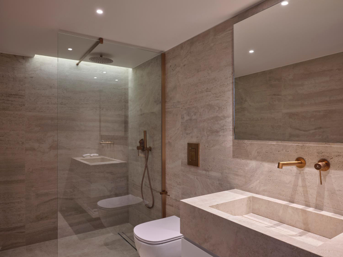 Bathroom 5, Nur Riviera Aparthotel, Attica