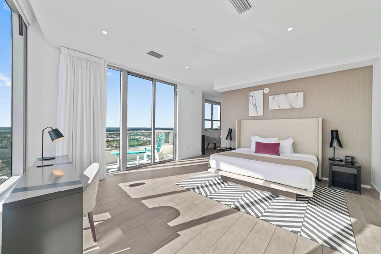 Bedroom 3, 2BR Ocean Penthouse: Private Terrace & Hot Tub, Broward