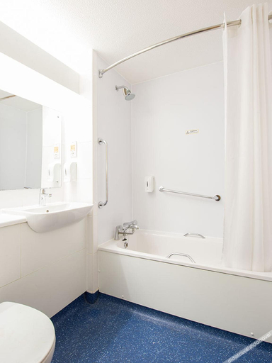 Bathroom 3, Travelodge Crewe Barthomley, Staffordshire