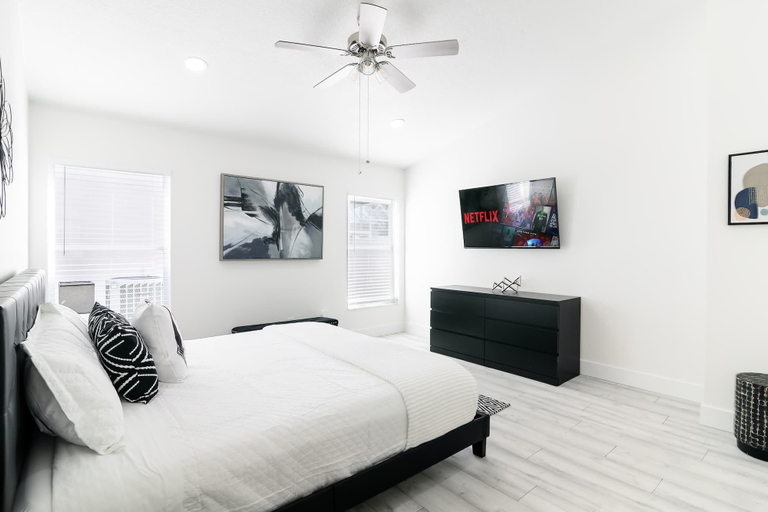 Bedroom 1, Modern Dream Disney Vacation Getaway Pool, Polk
