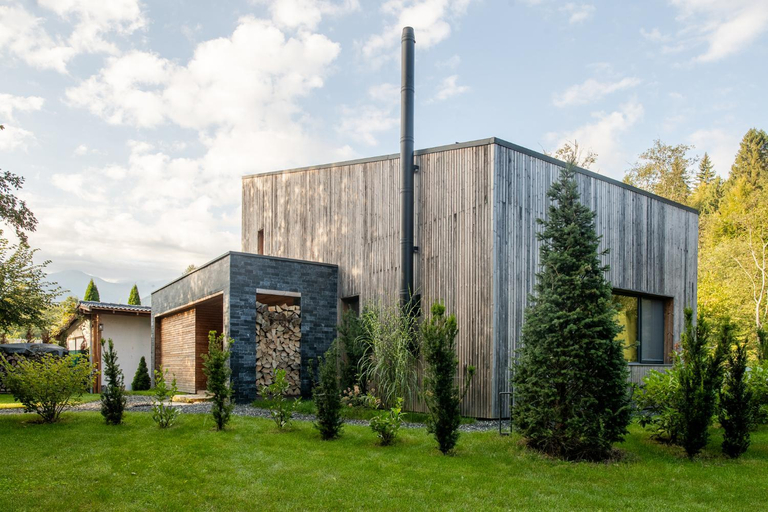 Exterior view 3, La Rau 663A Mountain Chalet - Riverfront & Saltwater Spa, Porumbacu De Jos