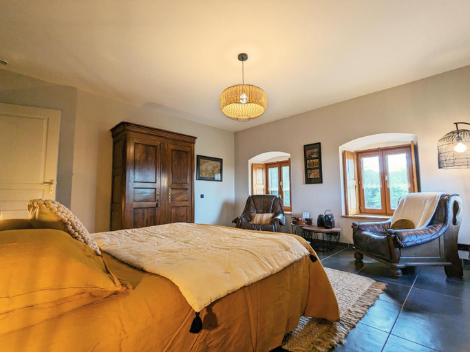 Bedroom 2, Suite spacieuse avec bien-etre, parking, wifi, a Saint-Privat-d'Allier - FR-1-582-491, Haute-Loire