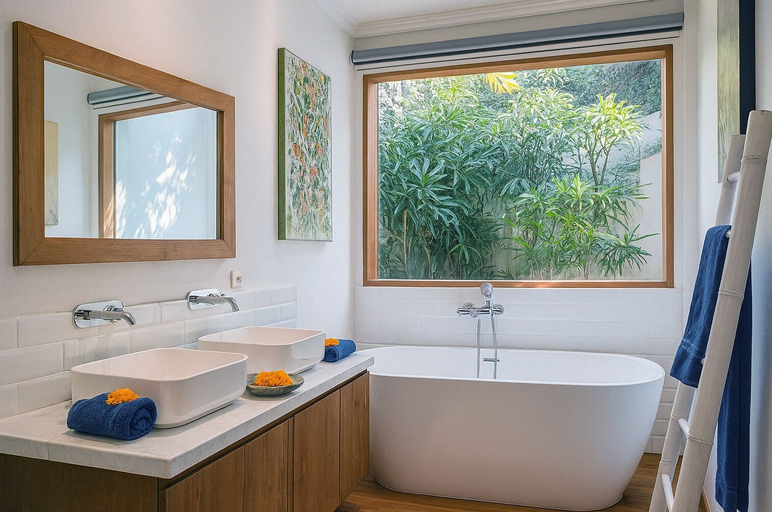 Bathroom 2, Villa Inti Seminyak Bali, Badung