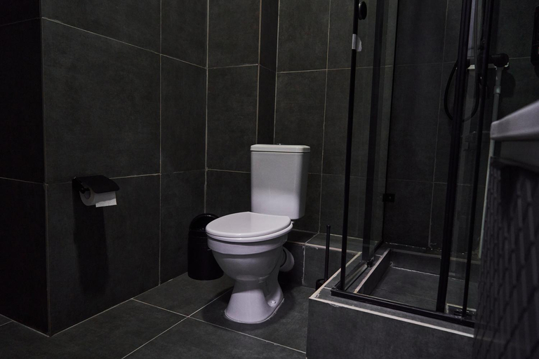 Bathroom 2, Gagarin Capsule Hotel, Almaty