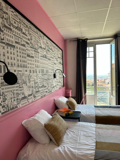 Bedroom 2, Hotel de la Croix Rousse, Rhône