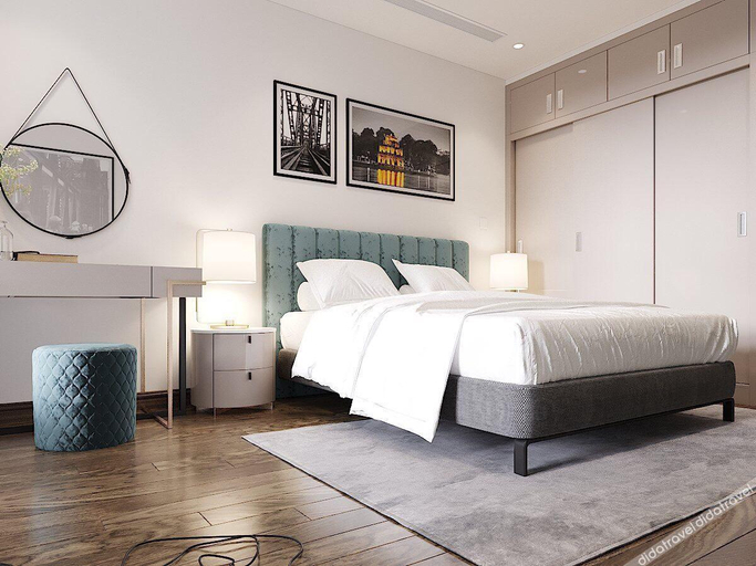Bedroom 3, Aspaces Serviced Apartments - Vinhomes West Point, Từ Liêm