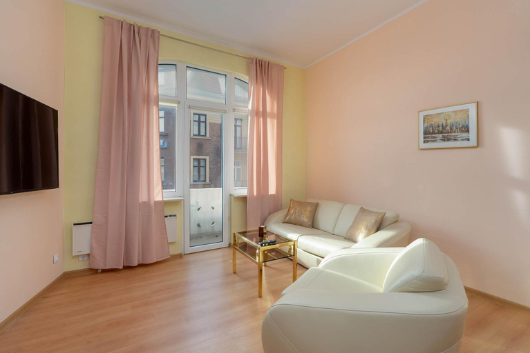 Bedroom, Elegancki Apartament Studio w Poznaniu by Noclegi Renters, Poznań City