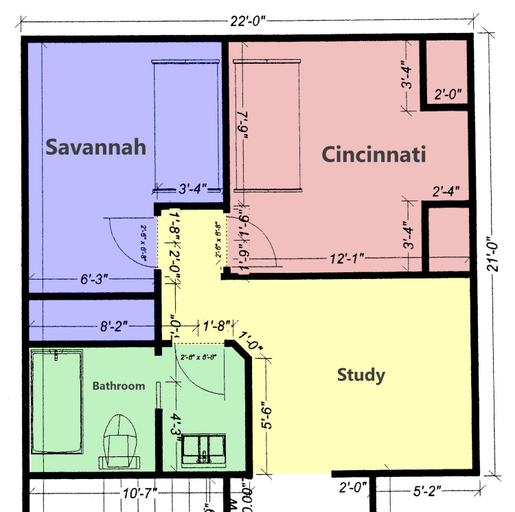 Floor plans 3, Modern Home in Historic District, Marion