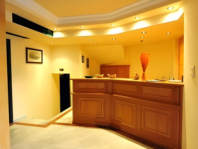 Reception, Maria Beach Hotel, Crete