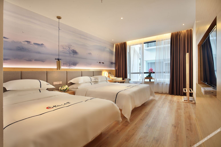 Bedroom 2, Weibo·Shanshu Hotel (Yangshuo West Street lijiang), Guilin