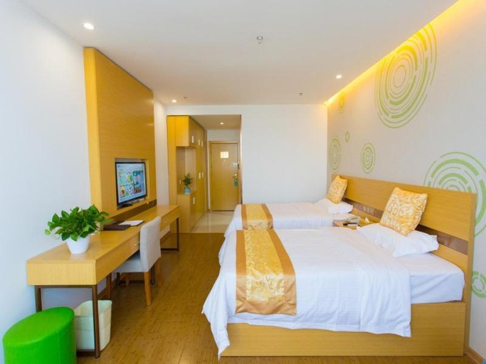 Bedroom 2, Greentree Inn Cixi Zhouxiang Town Jiayue Plaza, Ningbo