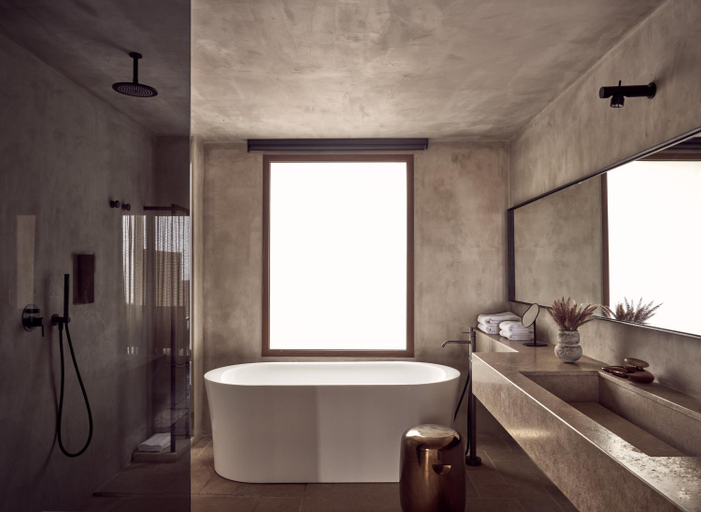 Bathroom 5, Acro Suites - A Wellbeing Resort, Crete