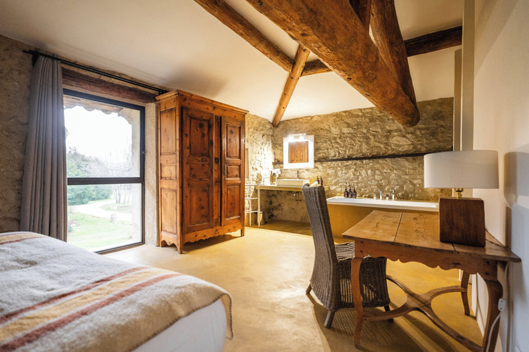 Bedroom 4, Le Galinier, Lourmarin, a Beaumier Guesthouse, Vaucluse