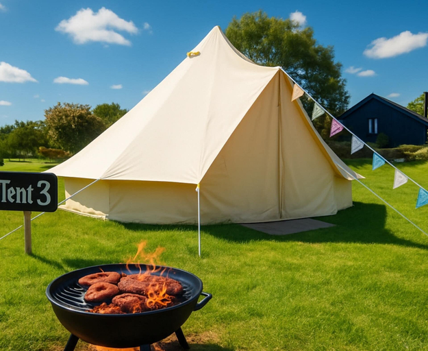 Property grounds, Huge Cozy Bell Tent With Tv and Heating, Anglesey