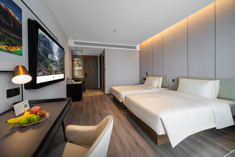 Bedroom 2, Atour Hotel Chengdu Dujiangyan Imix Park, Chengdu