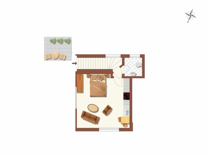 Floor plan, Appartement in St. Peter-ording, Nordfriesland