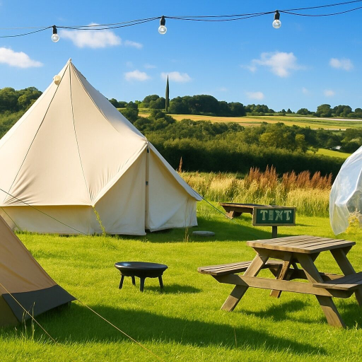 Outdoor dining, Huge Cozy Bell Tent With Tv and Heating, Anglesey