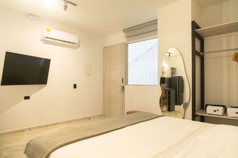 Room 5, w Flawless 1BR w AC Near Ciudad Amurallada, Cartagena de Indias