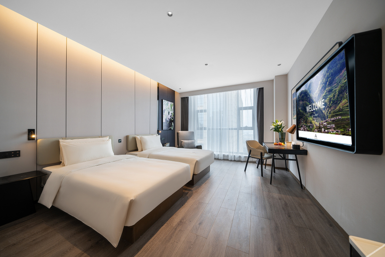 Bedroom 2, Atour Hotel Chengdu Dujiangyan Imix Park, Chengdu