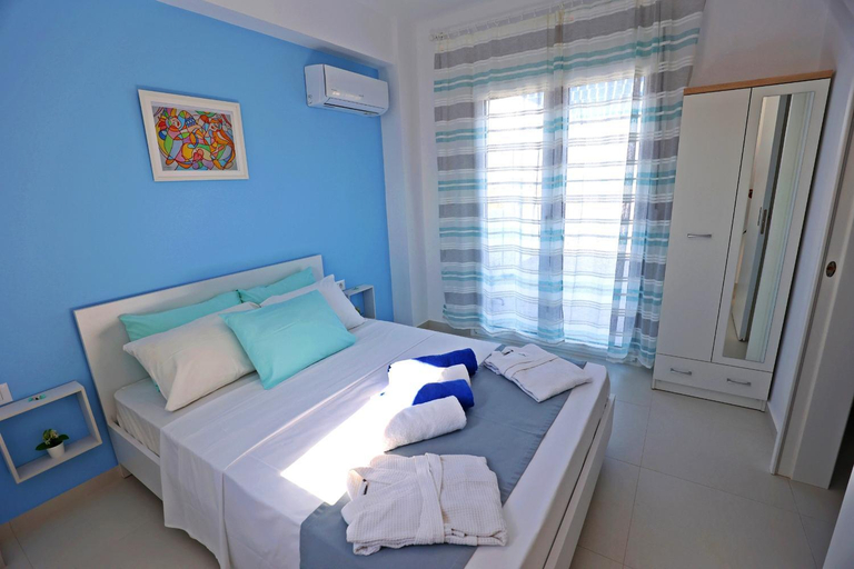 Bedroom 3, XENOS VILLA 6 With a private pool near the sea, South Aegean