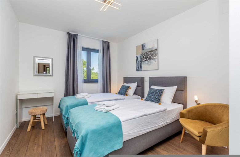 Bedroom 3, Villa Meraviglia With Private Pool, Krk