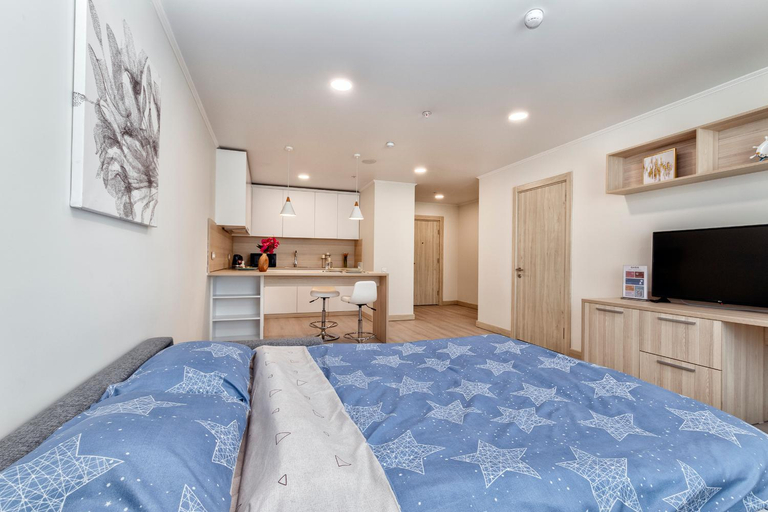 Bedroom 2, Modern апарт-отель, напротив Ботанического Сада, Astana City