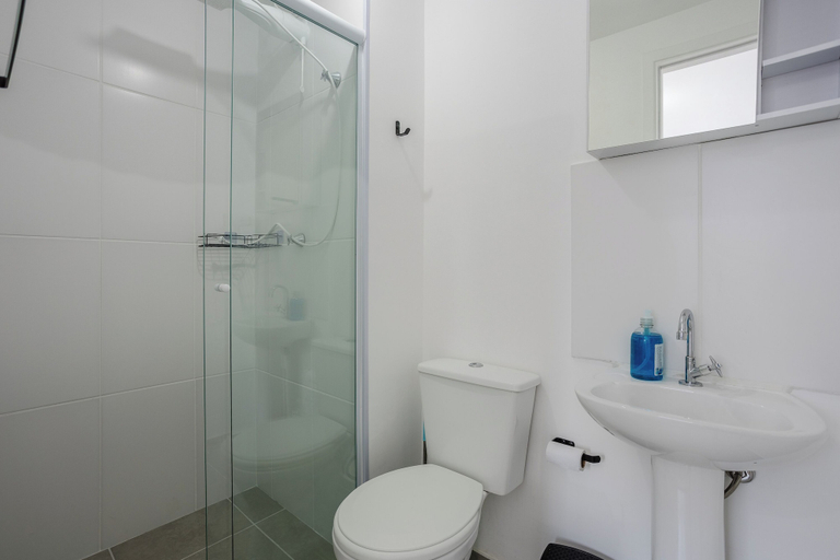 Bathroom, Complete Stay With Pool, Near the Metro and Praca da Se APS, São Paulo