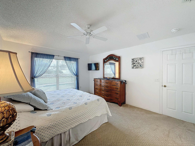 Bedroom 3, South Facing Pool Home With Golf Course Views, Polk