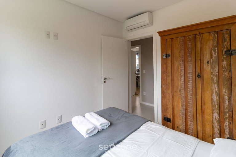 Bedroom 3, Apartment Front to the Sea With Barbecue Vdr0202, Florianopolis