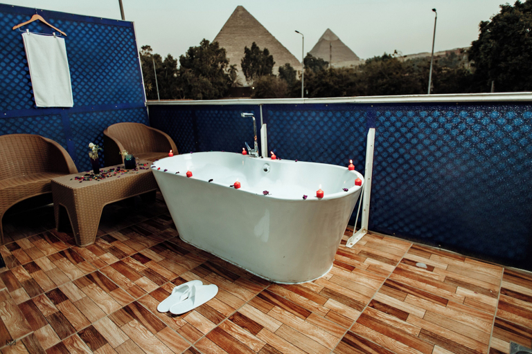 Bathroom 4, Turquoise Pyramids View Hotel, Al-Ahram