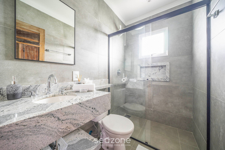 Bathroom 4, House on the Beachfront of Pereque SC Aaf378, Porto Belo