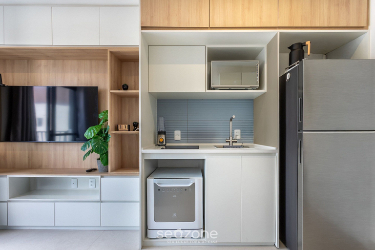 Private kitchen, Building With Swimming Pool and Gym in Pinheiros-sp - VBP, São Paulo