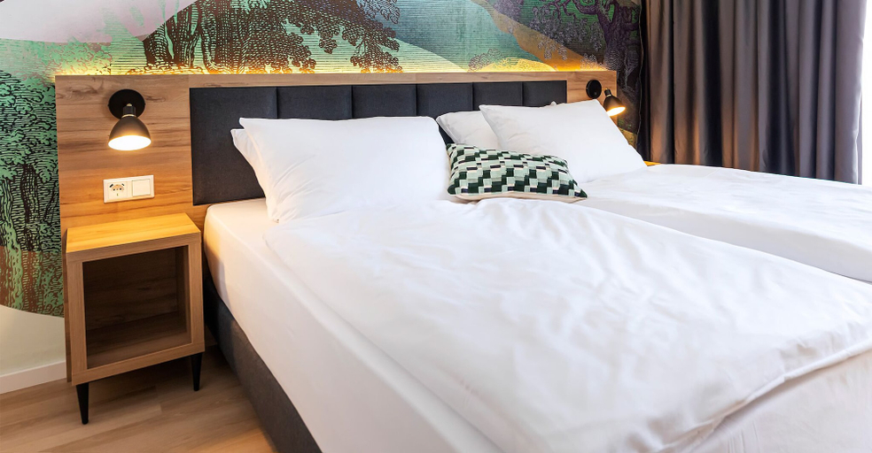 Bedroom 2, Achat Hotel Schwetzingen, Rhein-Neckar-Kreis