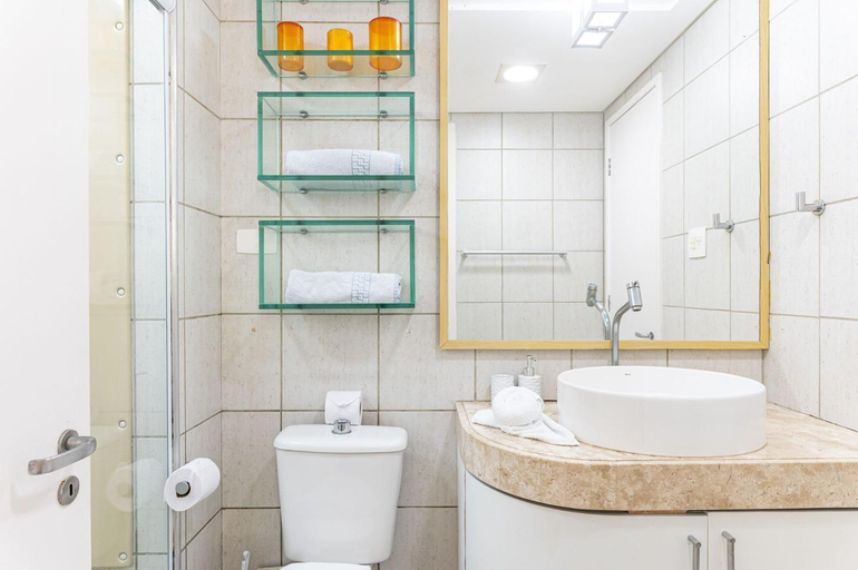 Bathroom 4, Flat ou Bangalo Luxo Beach Class Beira Mar Muro Alto, Ipojuca