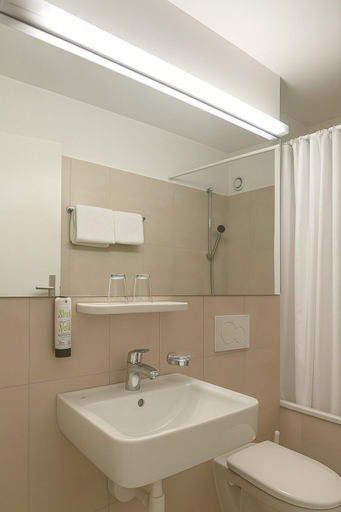 Bathroom 3, Hôtel de la Poste - Center City, Martigny