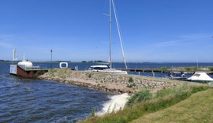 View from property 2, Ferienhaus Lotsenhaus am Breetzer Bodden, Vorpommern-Rügen
