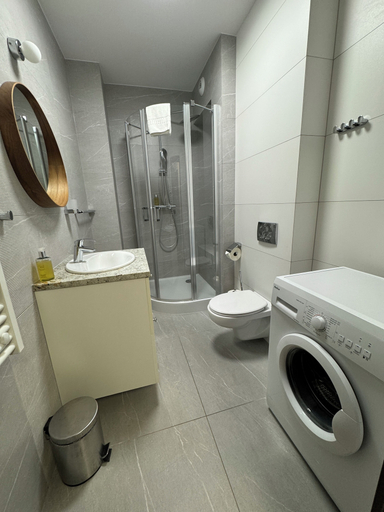 Bathroom, Browar Hevelius Comfort Apartments by GA, Gdańsk City