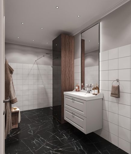 Bathroom 5, Black Gallo Residences, Belgrade