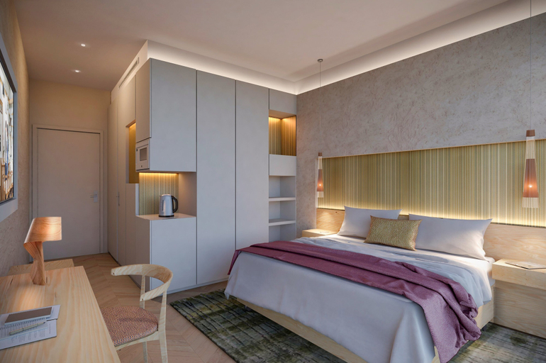 Bedroom 3, Pavilion Hotel Al Jaddaf Managed by Nooa, Dubai