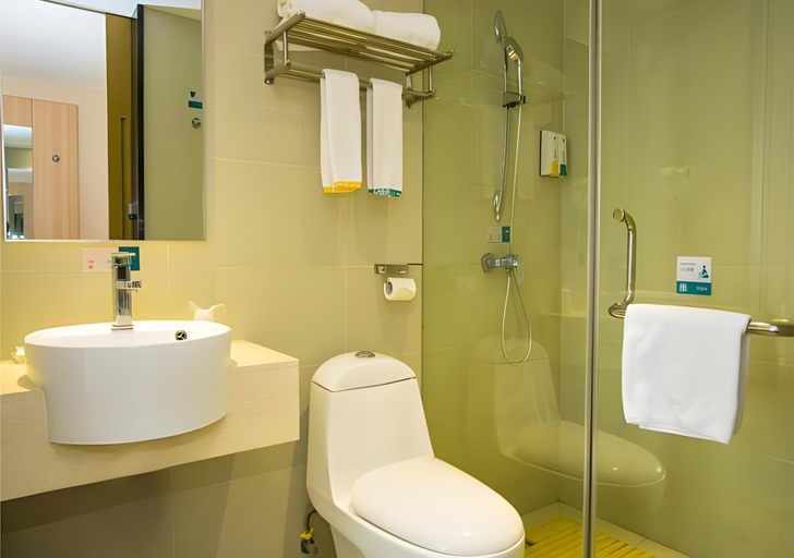 Bathroom 3, City Comfort Inn Wuhan Jiangxia Stadium, Wuhan