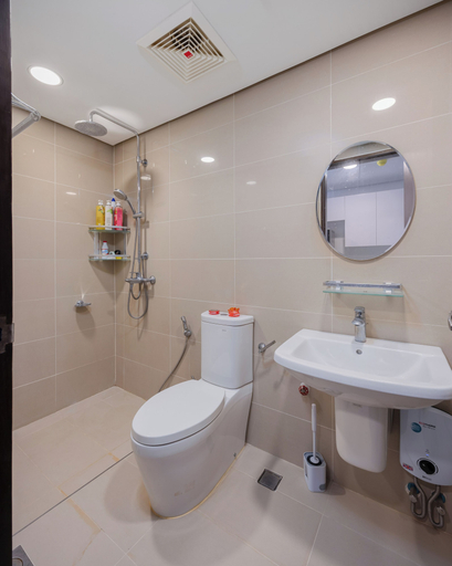 Bathroom, Virgo Nest Rentals - 38th Park Ave, IT Park Cebu - City View, Cebu City
