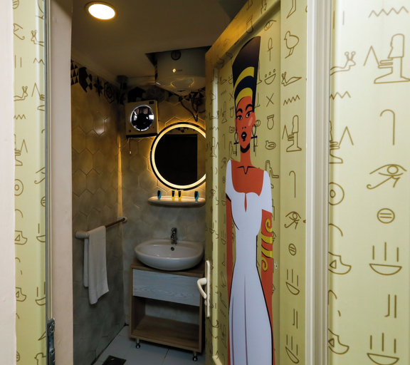 Bathroom 4, Turquoise Pyramids View Hotel, Al-Ahram