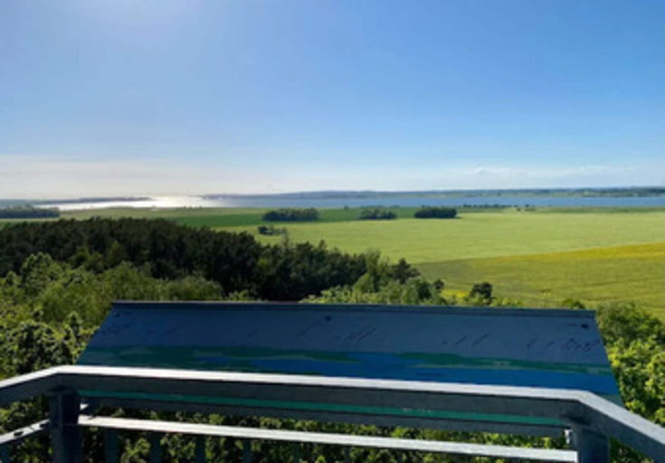 View from property 4, Ferienhaus Lotsenhaus am Breetzer Bodden, Vorpommern-Rügen