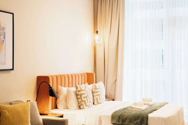 Interior 4, Luxury Studio Rooftop Pool & Gym Access, Dubai