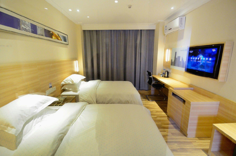 Bedroom 2, City Comfort Inn Wuhan Jiangxia Stadium, Wuhan